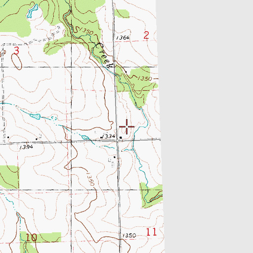 Topographic Map of Scotch Creek School, WI