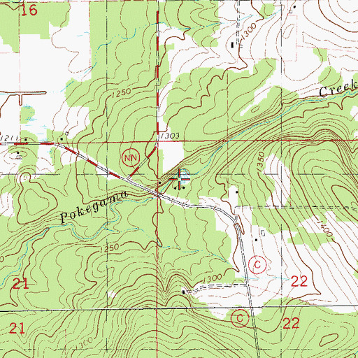 Topographic Map of Seck Memorial Park, WI