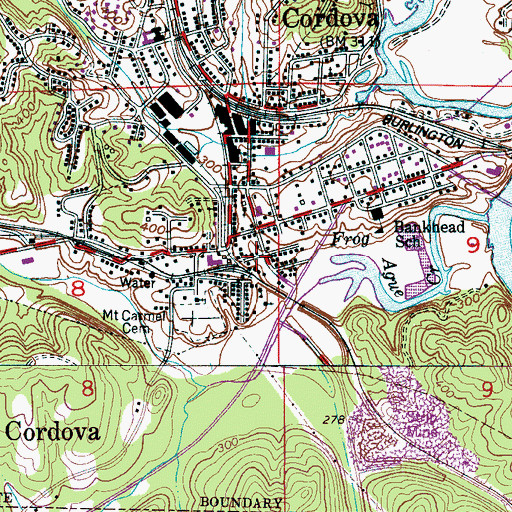 Topographic Map of Saint James Methodist Episcopal Church, AL