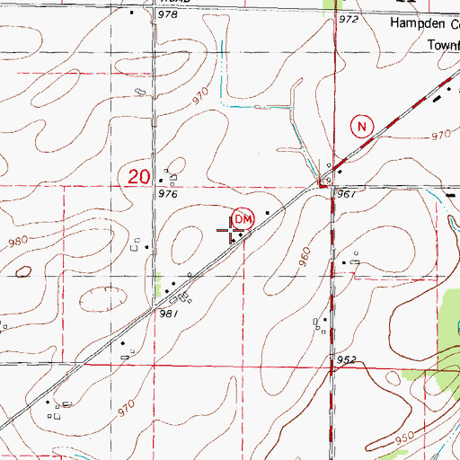 Topographic Map of Sharpee School (historical), WI