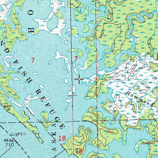 Topographic Map of Shingle Creek, WI