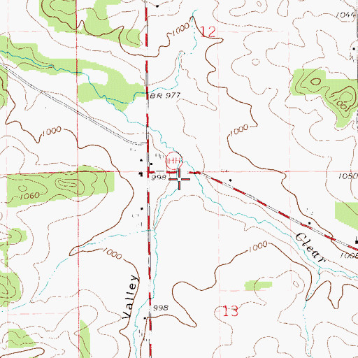 Topographic Map of Sigmund Valley, WI