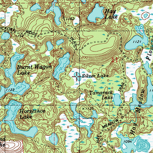 Topographic Map of Silver Lake, WI