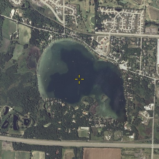 Aerial/Satellite Image of Silver Lake, WI