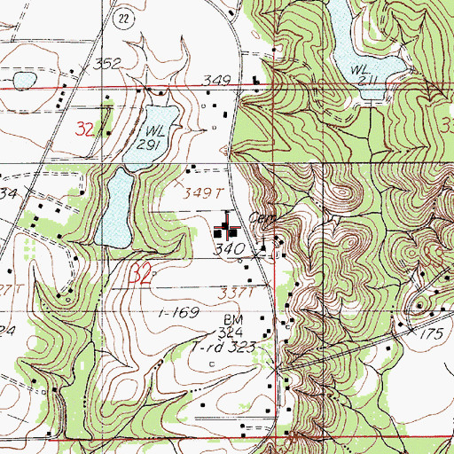 Topographic Map of Valley Grande Elementary School, AL