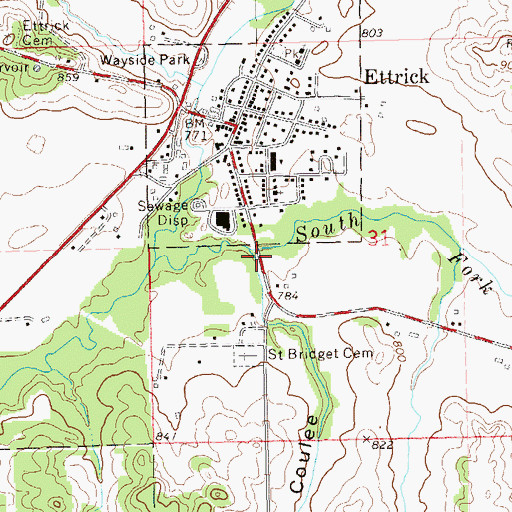 Topographic Map of Smikrud Coulee, WI
