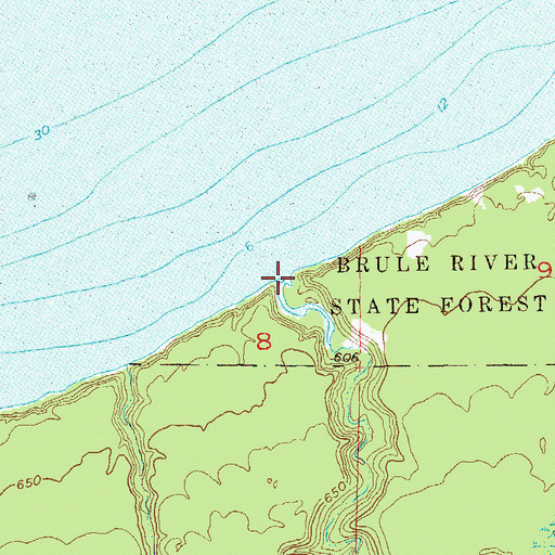 Topographic Map of Smith Creek, WI