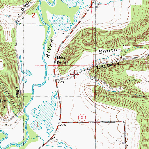 Topographic Map of Smith Hollow, WI
