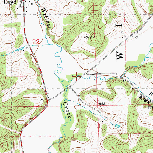 Topographic Map of Smith Hollow, WI