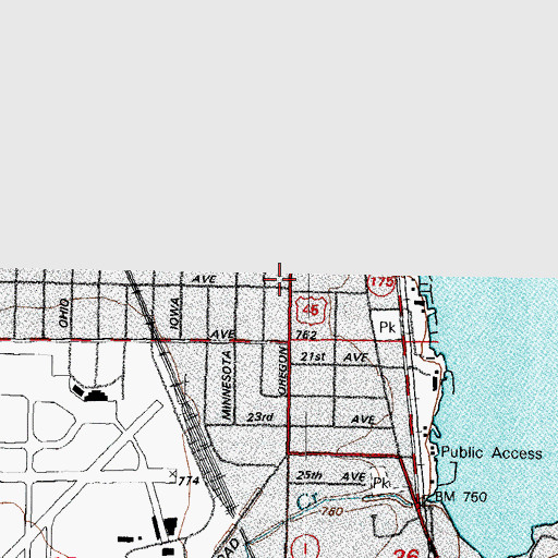 Topographic Map of Smith Elementary School, WI