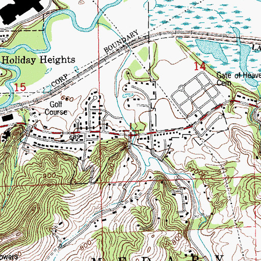 Topographic Map of Smith Valley, WI