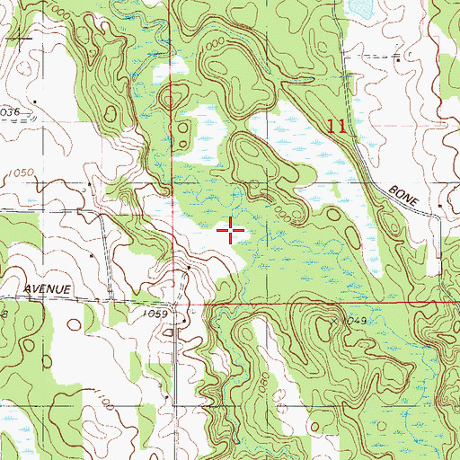 Topographic Map of Somers Creek, WI