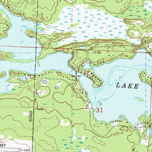 Topographic Map of Somo River, WI