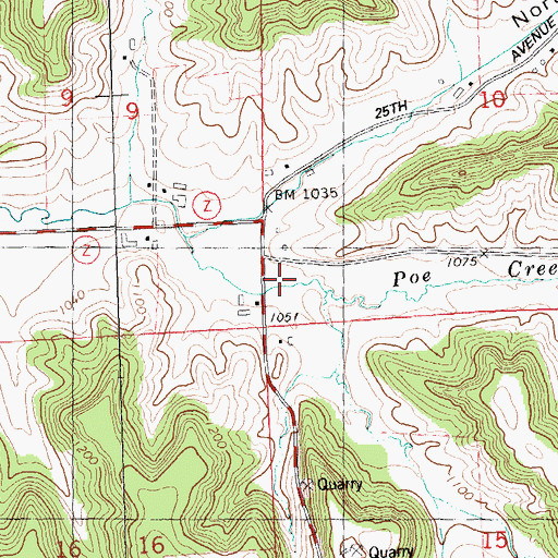 Topographic Map of South Branch Black Valley, WI