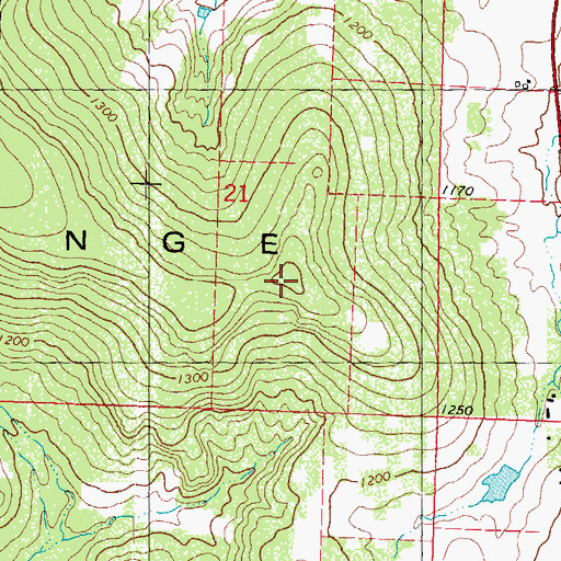 Topographic Map of South Range, WI