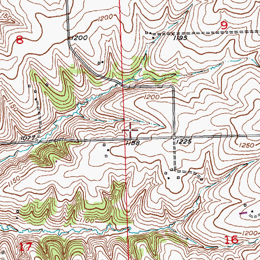 Topographic Map of South Survey School, WI