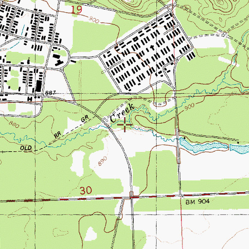 Topographic Map of Sparta Creek, WI