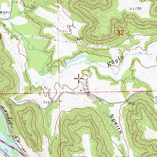 Topographic Map of Speith Hole, WI