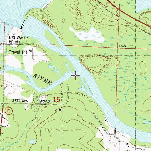 Topographic Map of Spirit River, WI