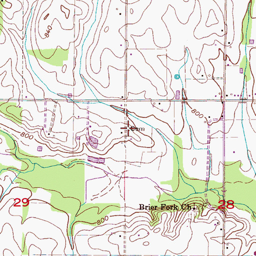 Topographic Map of Cole-Holloway Cemetery, AL