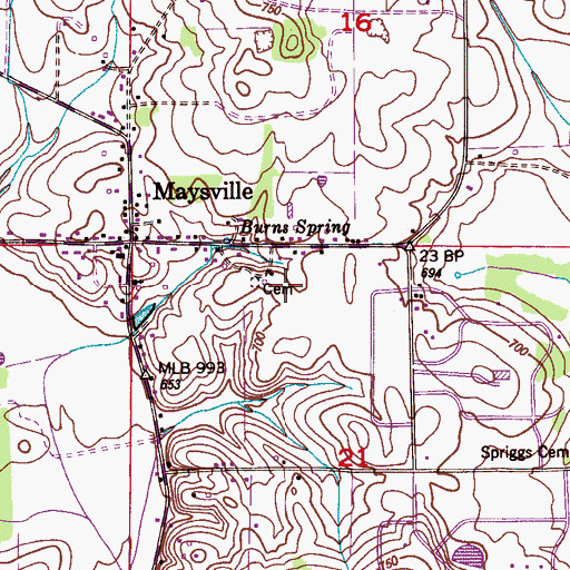 Topographic Map of Drake-Keith Cemetery, AL