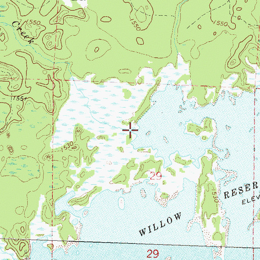Topographic Map of Spring Creek, WI