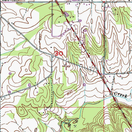 Topographic Map of Golightly Cemetery, AL