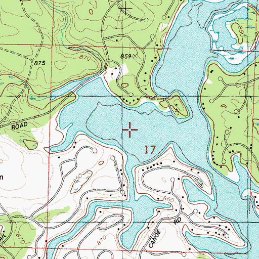 Topographic Map of Spring Lake, WI