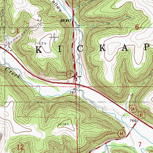 Topographic Map of Spring Valley, WI