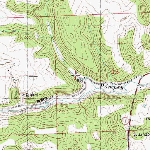 Topographic Map of Spring Valley Church, WI