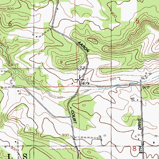 Topographic Map of Stark Valley School, WI