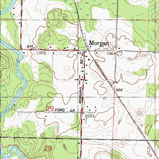 Topographic Map of Stockbridge Church, WI