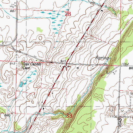 Topographic Map of Stone School (historical), WI