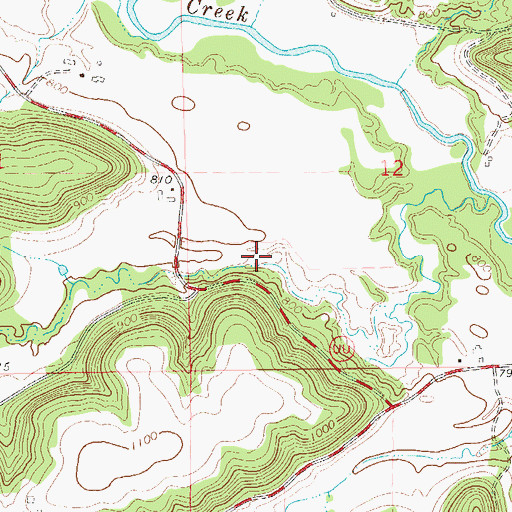 Topographic Map of Stony Coulee, WI