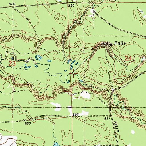 Topographic Map of Stony Creek, WI