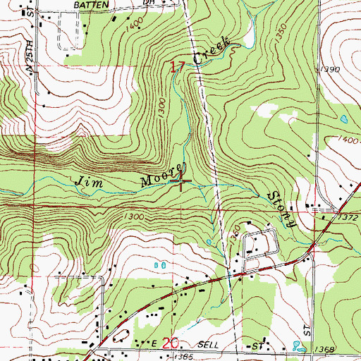 Topographic Map of Stony Creek, WI