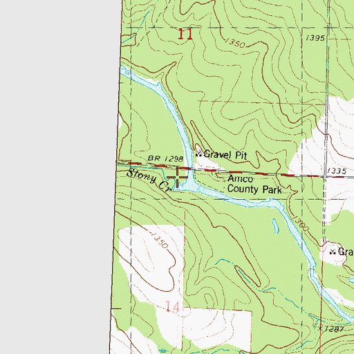 Topographic Map of Stony Creek, WI