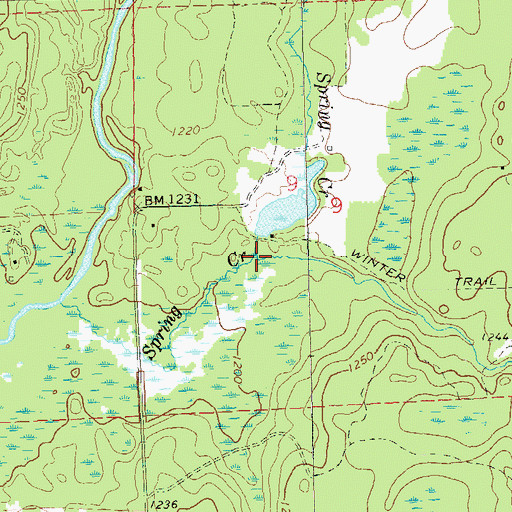 Topographic Map of Stony Creek, WI