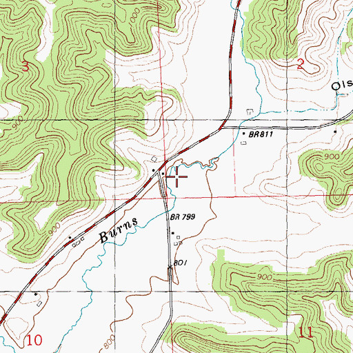 Topographic Map of Striped School, WI