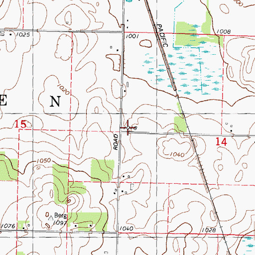 Topographic Map of Sunny Knoll School (historical), WI