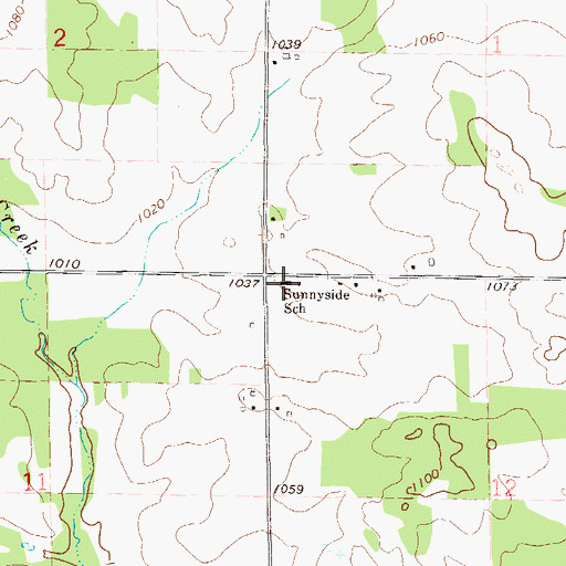 Topographic Map of Sunnyside Elementary School, WI