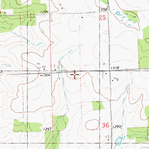 Topographic Map of Sunnyside School, WI