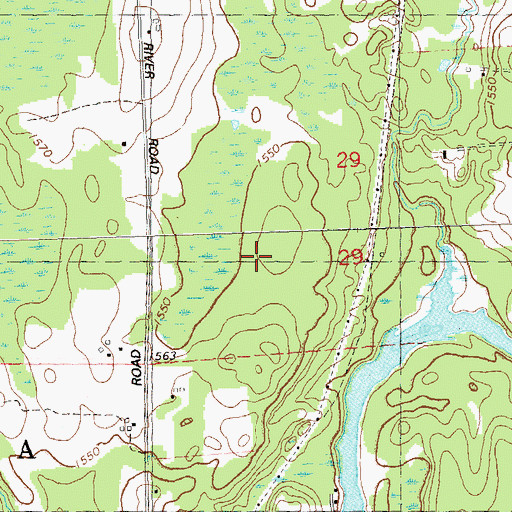 Topographic Map of Swamp Lake, WI