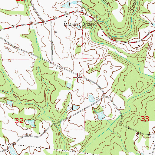 Topographic Map of Church of God, AL