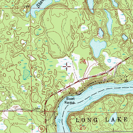 Topographic Map of The Narrows, WI