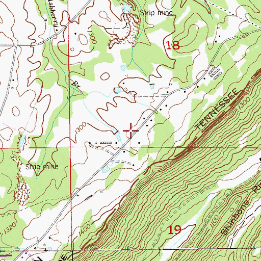 Topographic Map of Pells Chapel (historical), AL