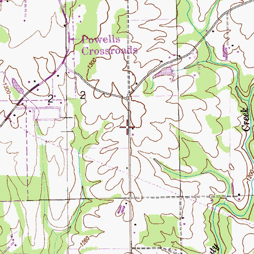 Topographic Map of Straight Creek Church, AL