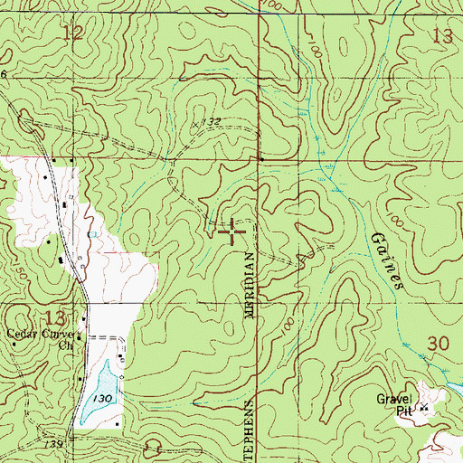 Topographic Map of Alabama Bluegrass Music Park, AL