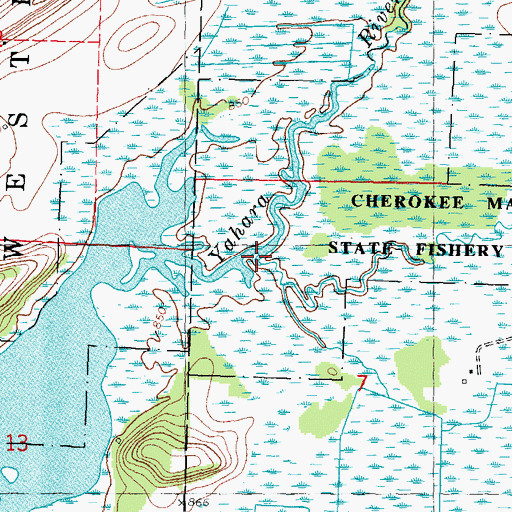 Topographic Map of Token Creek, WI