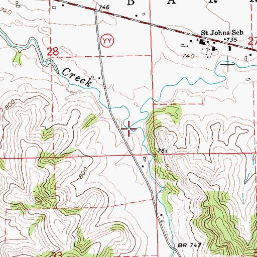 Topographic Map of Tollefson Coulee, WI